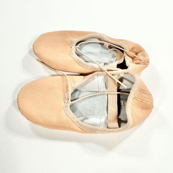 Stella Pink leather ballet slippers 12 - Picture 3 of 7